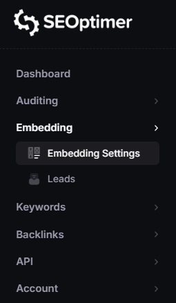 Embedding Settings